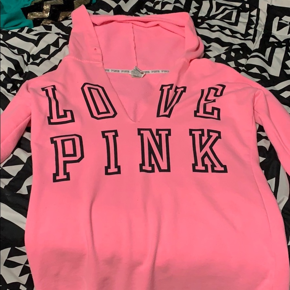 Victoria Secret Pink low neck hoodie